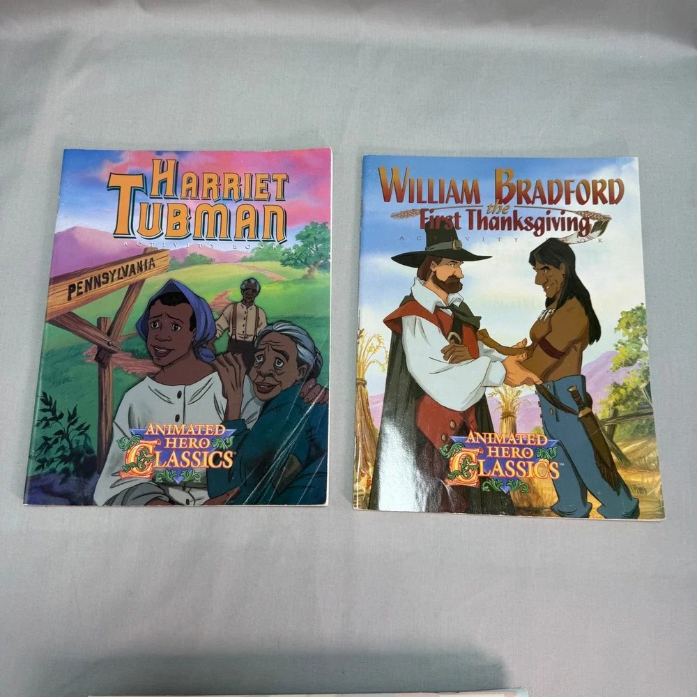Animated Hero Classics Activity Books 90s Vintage NEST Entertainment Lot of 7